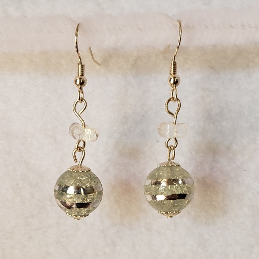 Beautiful crystal & silver earrings